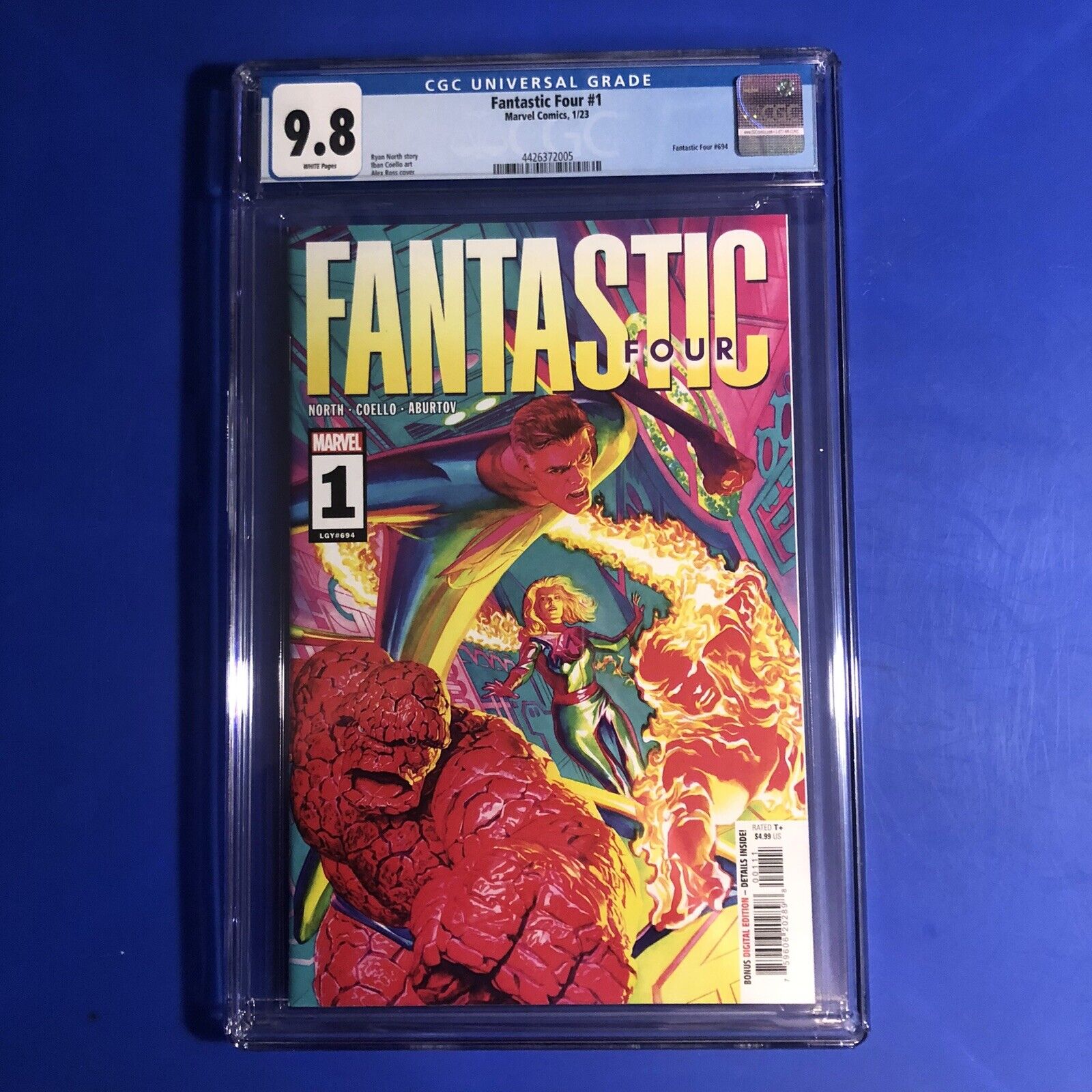Fantastic Four #1 CGC 9.8 1st Print ALEX ROSS Main Cover A Marvel 694 Comic 2023