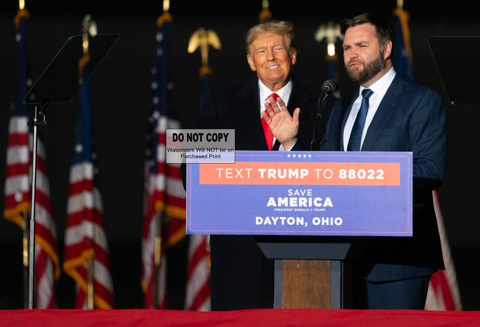 President Trump with Vice President J.D. Vance MAGA 2024 - 13X19 POSTER (#P1057)