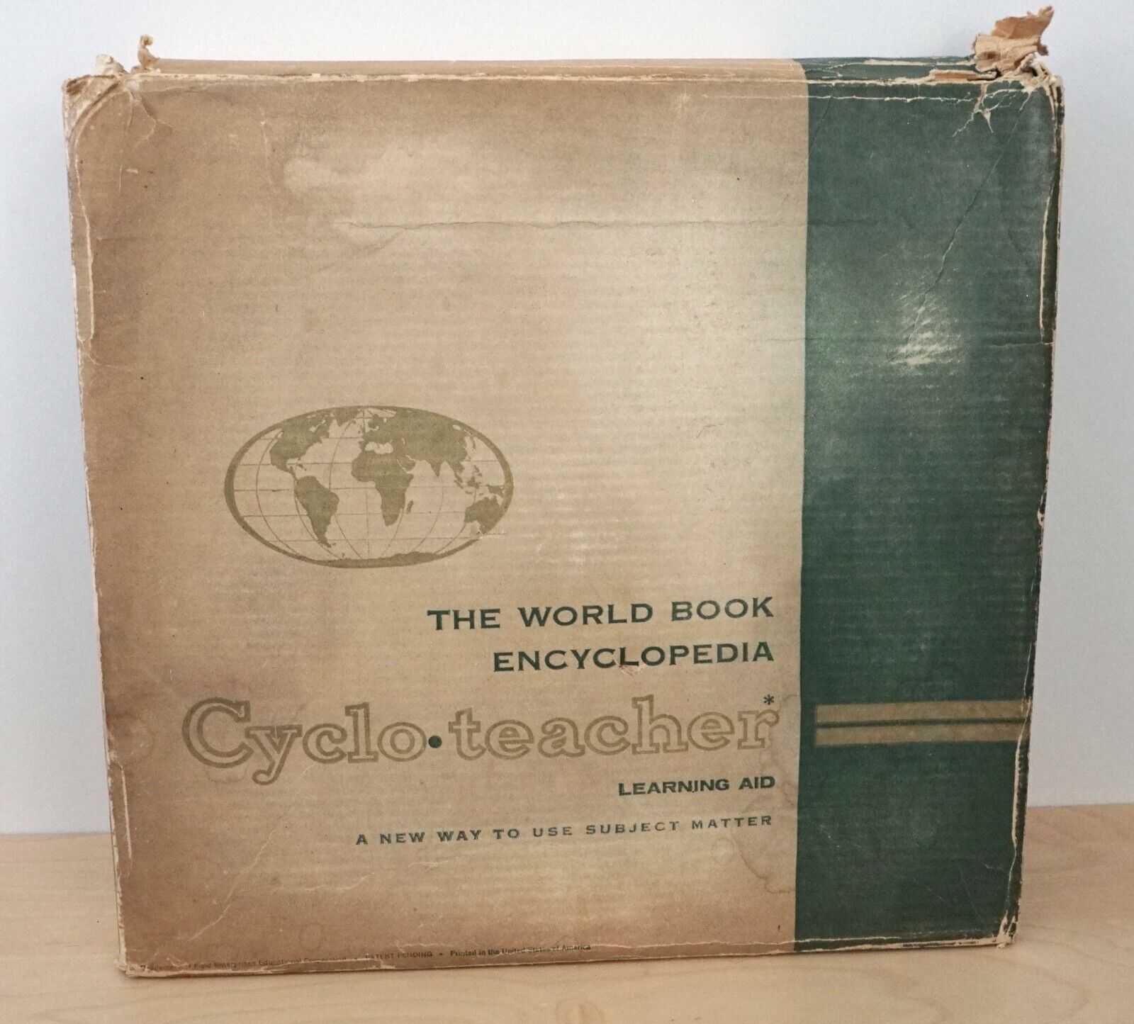 Vtg Cyclo Teacher World Book Encyclopedia Learning Aid Homeschool Study