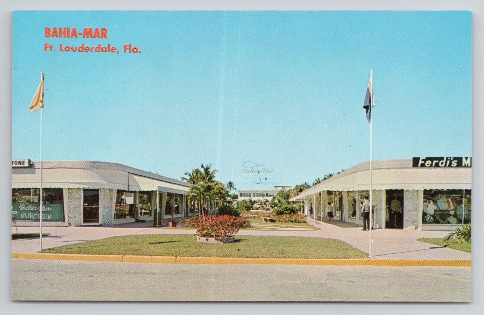 Postcard Bahia Mar Fort Lauderdale Florida