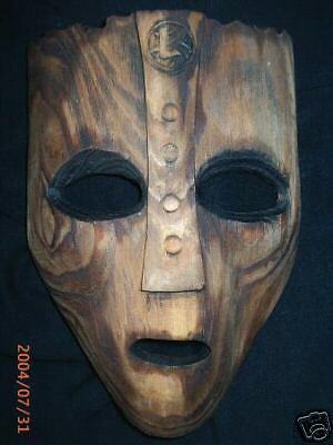 VIKING MASK God Norse Old Hand crafted Wood Wooden Art
