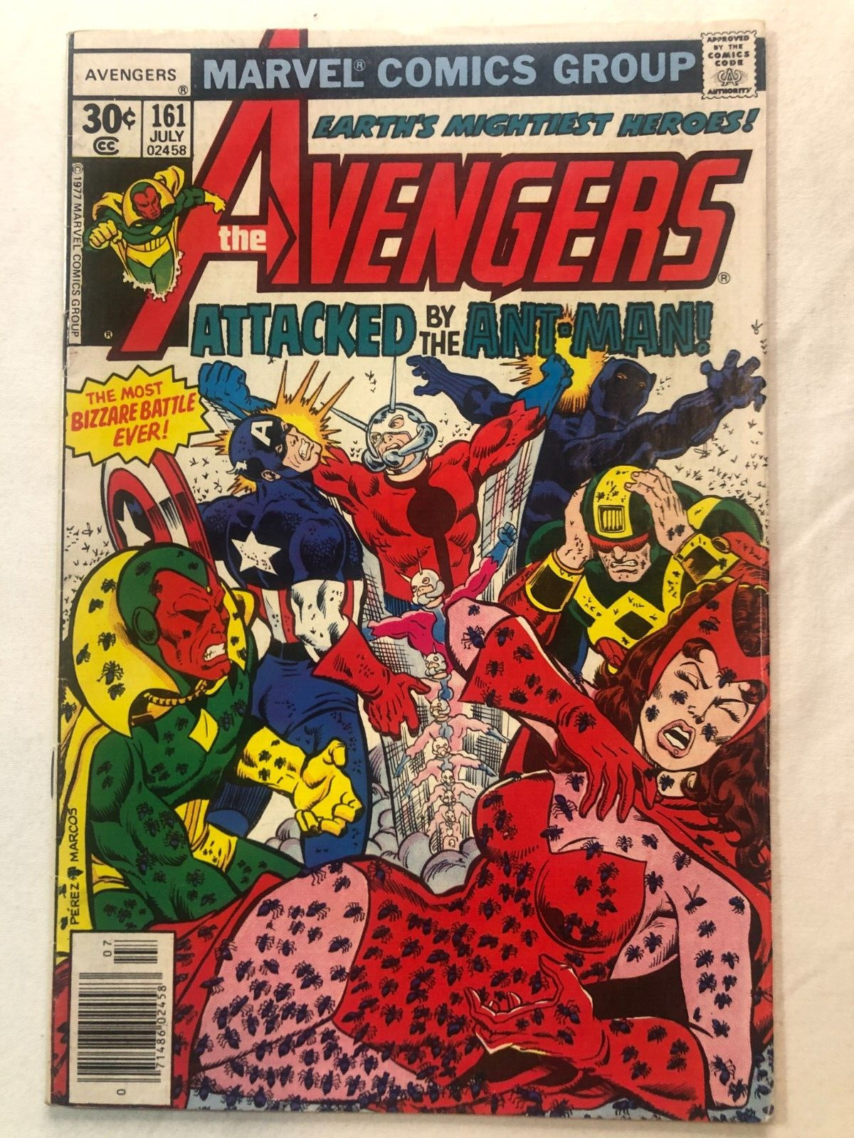 Avengers #161 July 1977 Vintage Bronze Marvel  Very Nice Condition