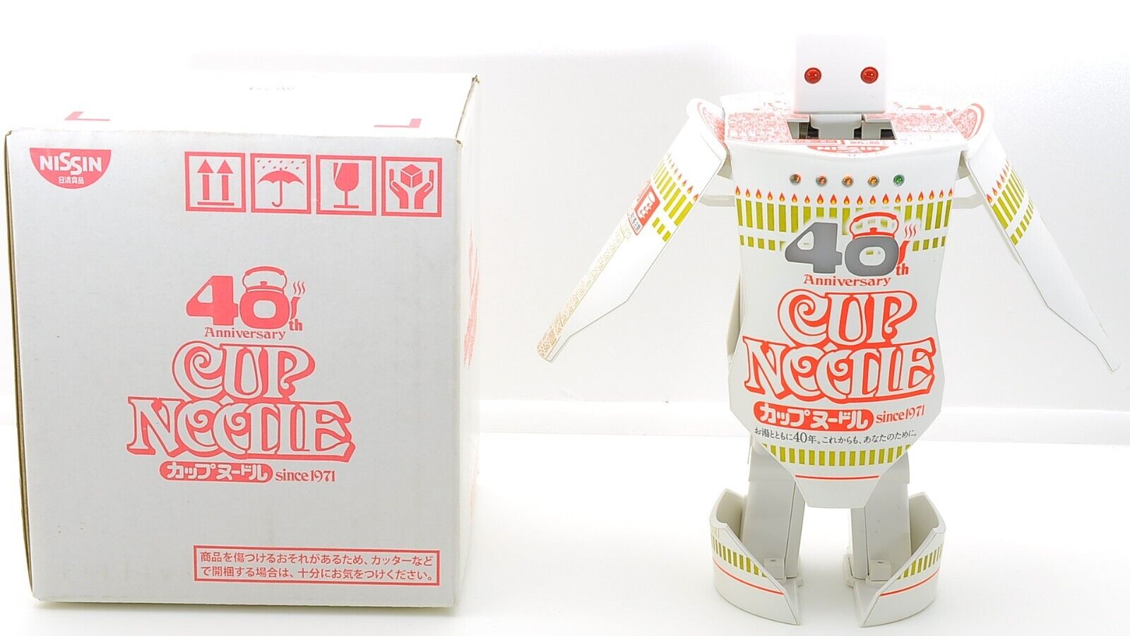 Nissin Cup Noodle ROBO TIMER 40th Anniversary Robot Figure From JAPAN Used