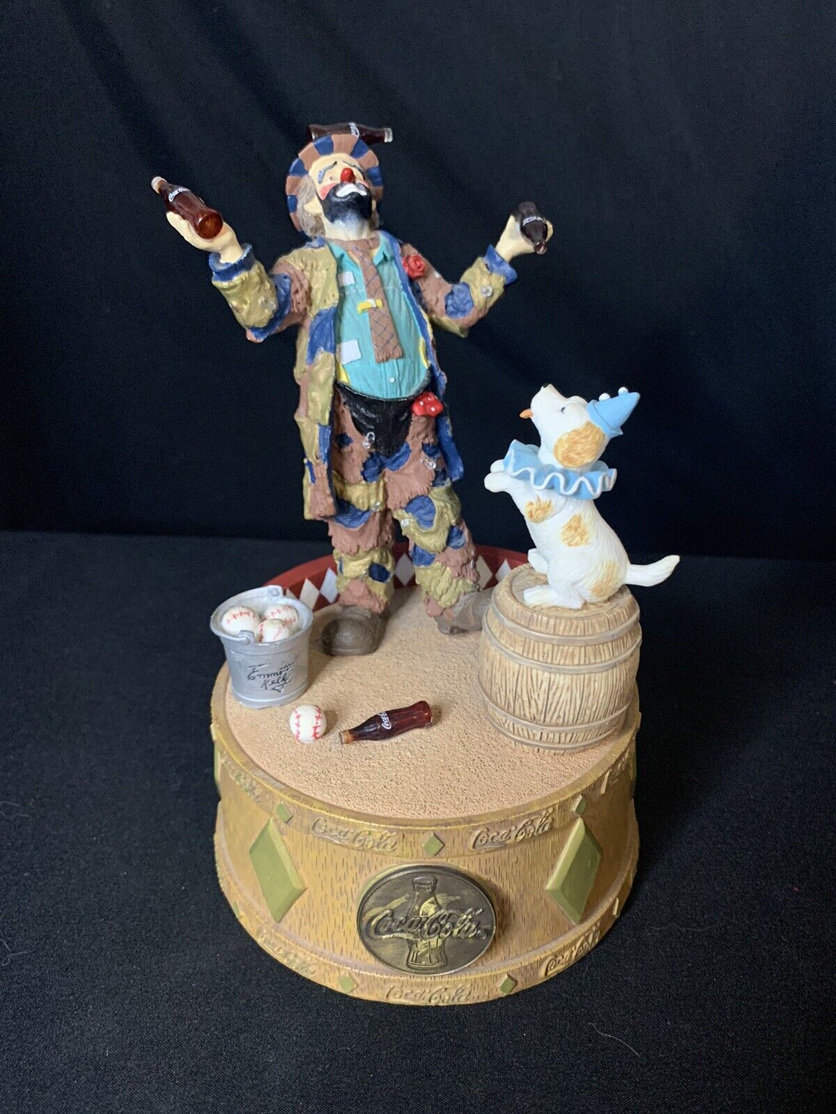 Coca-Cola Emmett Kelly Refreshes You Best Limited Edition Musical Figurine 1995