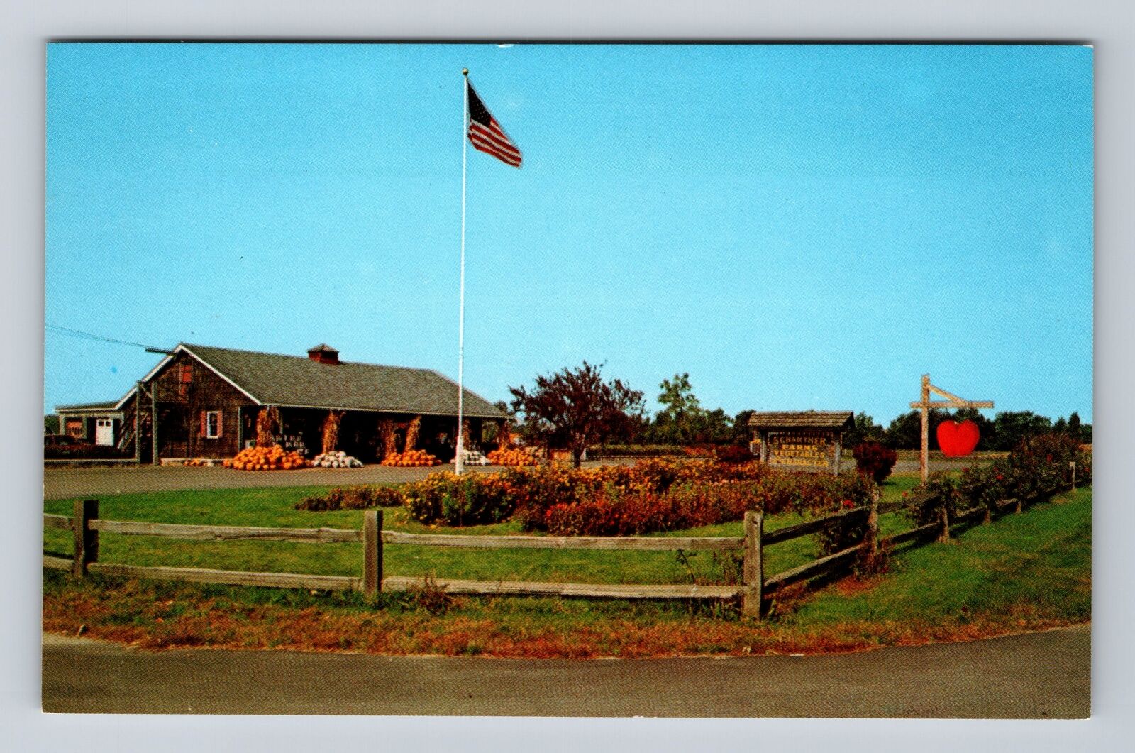 Kingstown RI-Rhode Island, Schartner Farms, Advertising Vintage Postcard