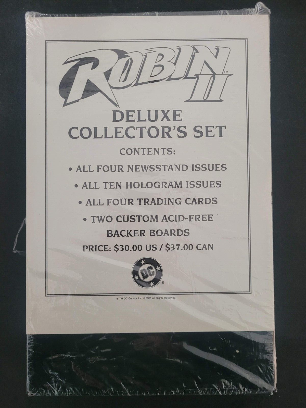 ROBIN II DELUXE COLLECTOR'S SET SLIPCASE 1991 DC COMICS FACTORY SEALED NEW
