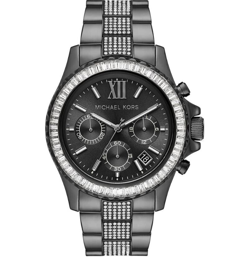 Michael Kors Everest Chronograph Gunmetal-Tone Stainless Steel Watch  MK6974
