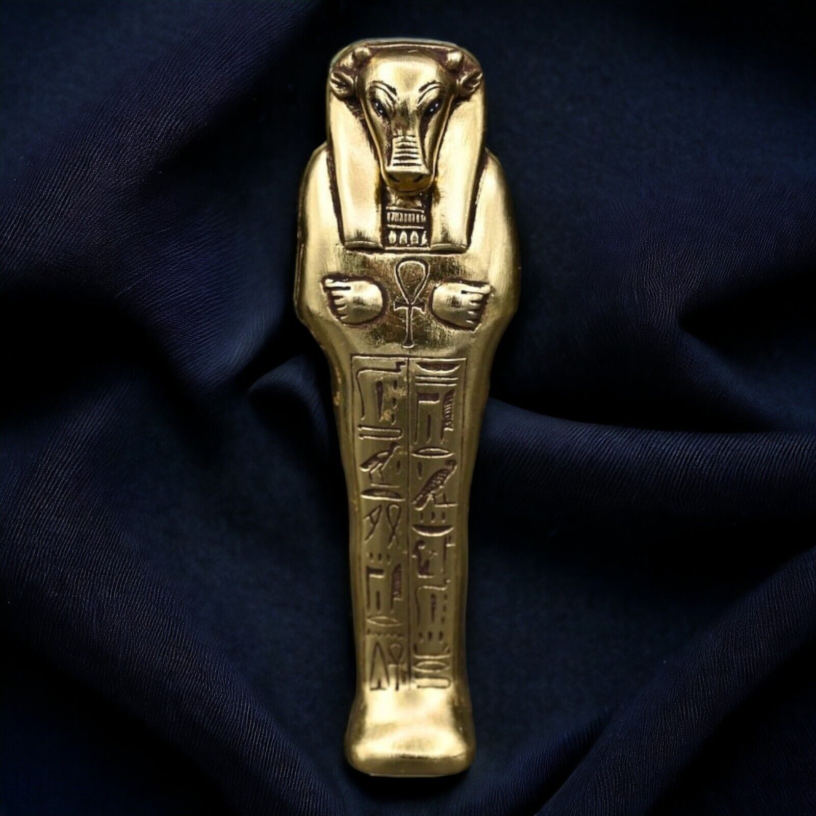 Rare Egyptian Hathor Statue - Handcrafted Antique Pharaonic Goddess Figurine