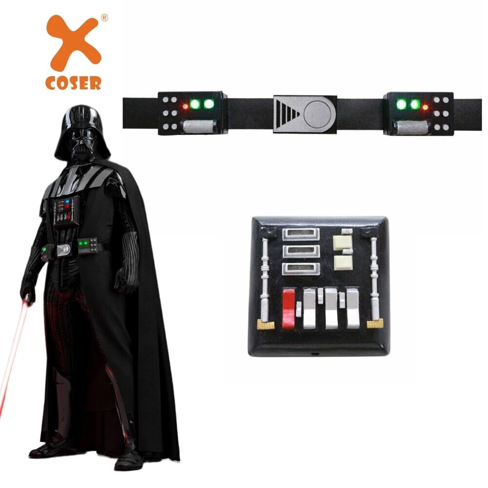 Xcoser Star Wars Darth Vader Belt & Chest Plate with Led Lights Cosplay Props