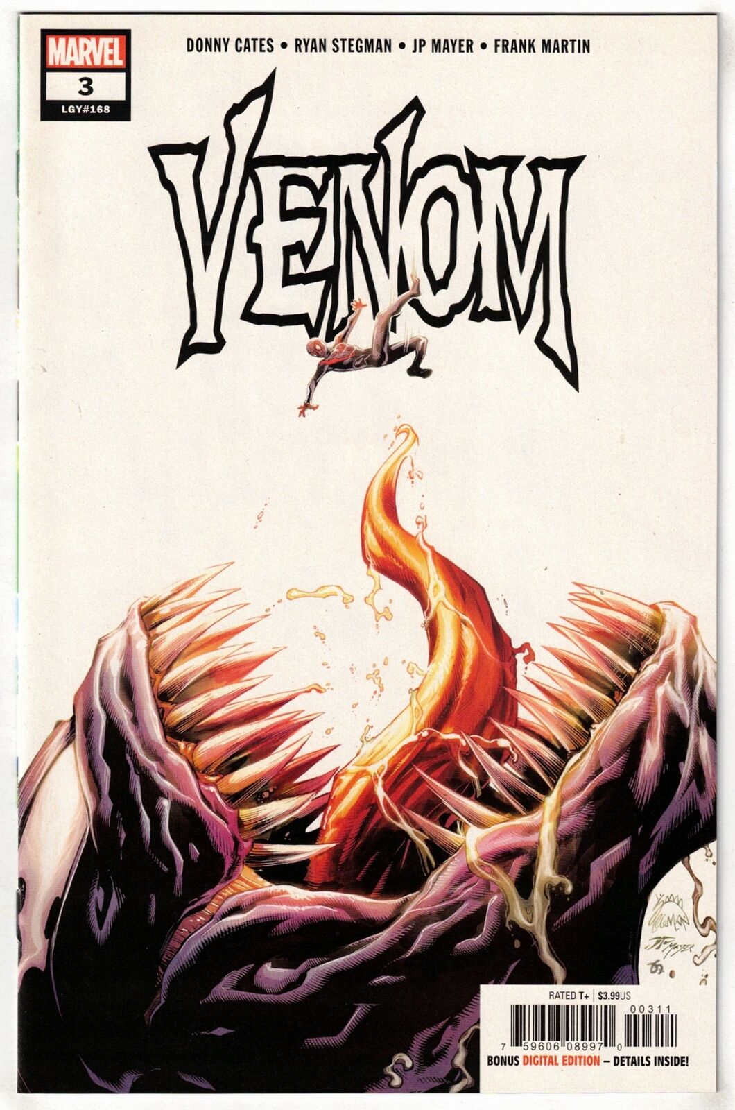 VENOM #3 (2018)- 1ST APPEARANCE OF KNULL- COVER A 1ST PRINT- DONNY CATES- VF+/NM