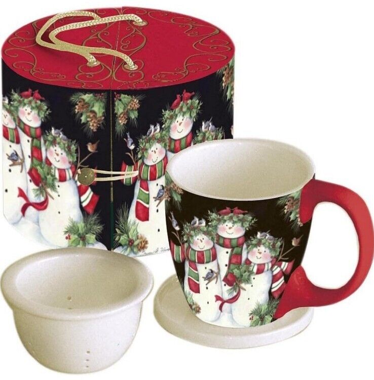 Snowman Family Mug Set - Susan Winget - Christmas - Holiday -New - Fast Shipping