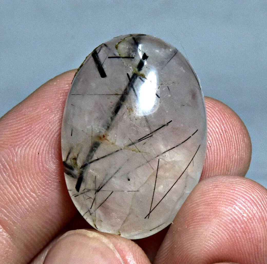 43 CT Cabochon Quartz With Rutile Inclusion From Pakistan