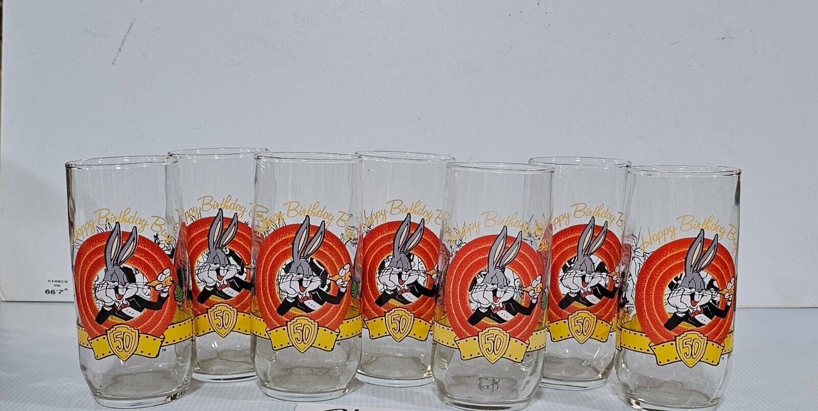 Looney Tunes Glasses Lot of 7