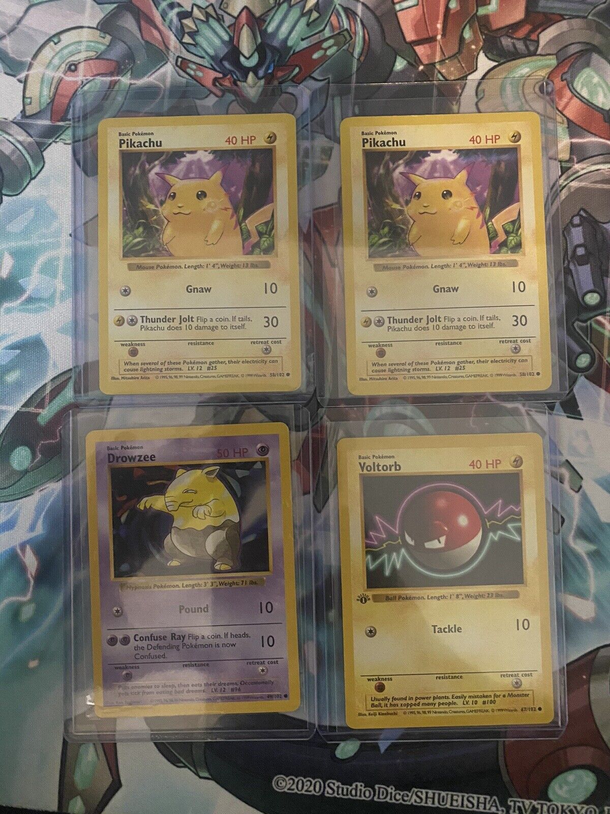 Vintage Pokémon Shadowless 4 Card Lot All Cards Pictured Included. NM-VLP