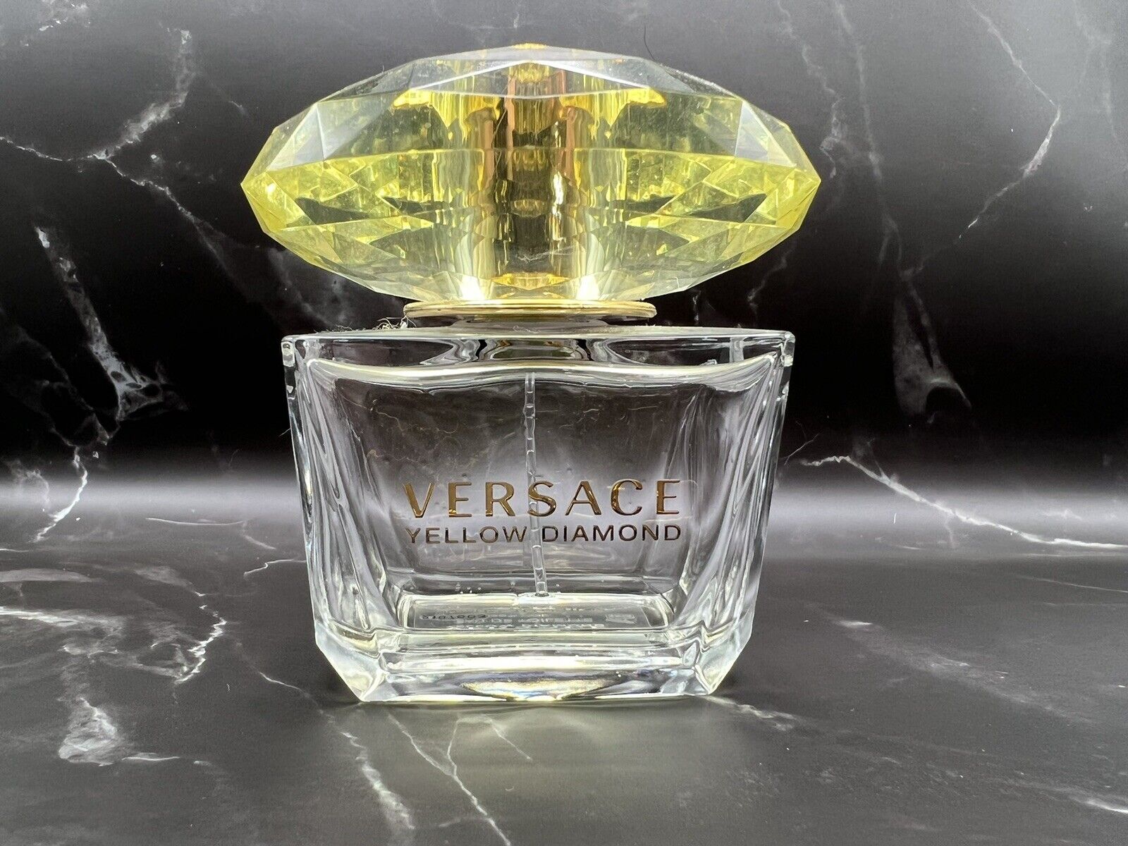 Versace Yellow Diamond Eau de Toilette 90ml Glass Empty Bottle Only 3oz