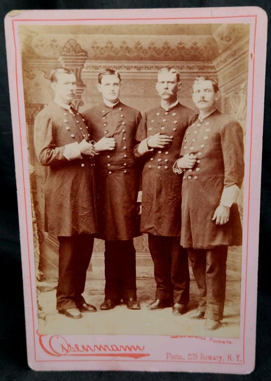 Antique Circus Sideshow Freaks The Shields Brothers Teaxs Giants Cabniet Photo 