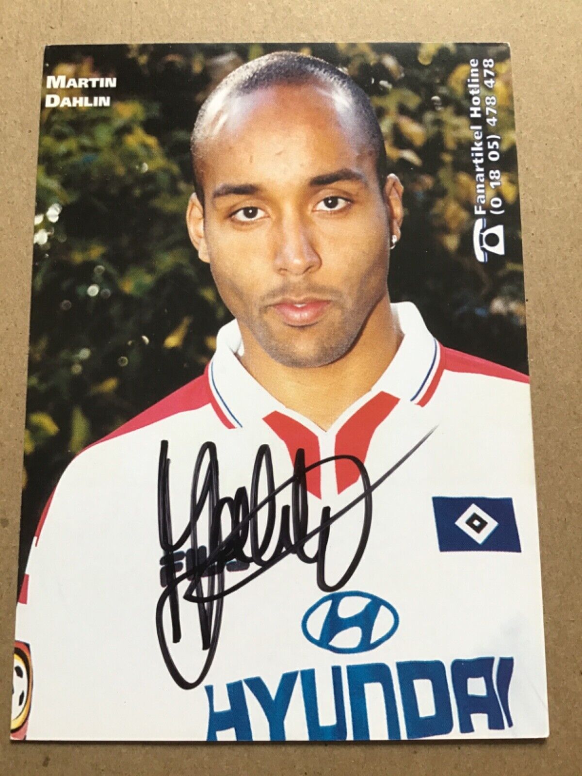 Martin Dahlin, Sweden 🇸🇪 Hamburger SV 1998/99 hand signed