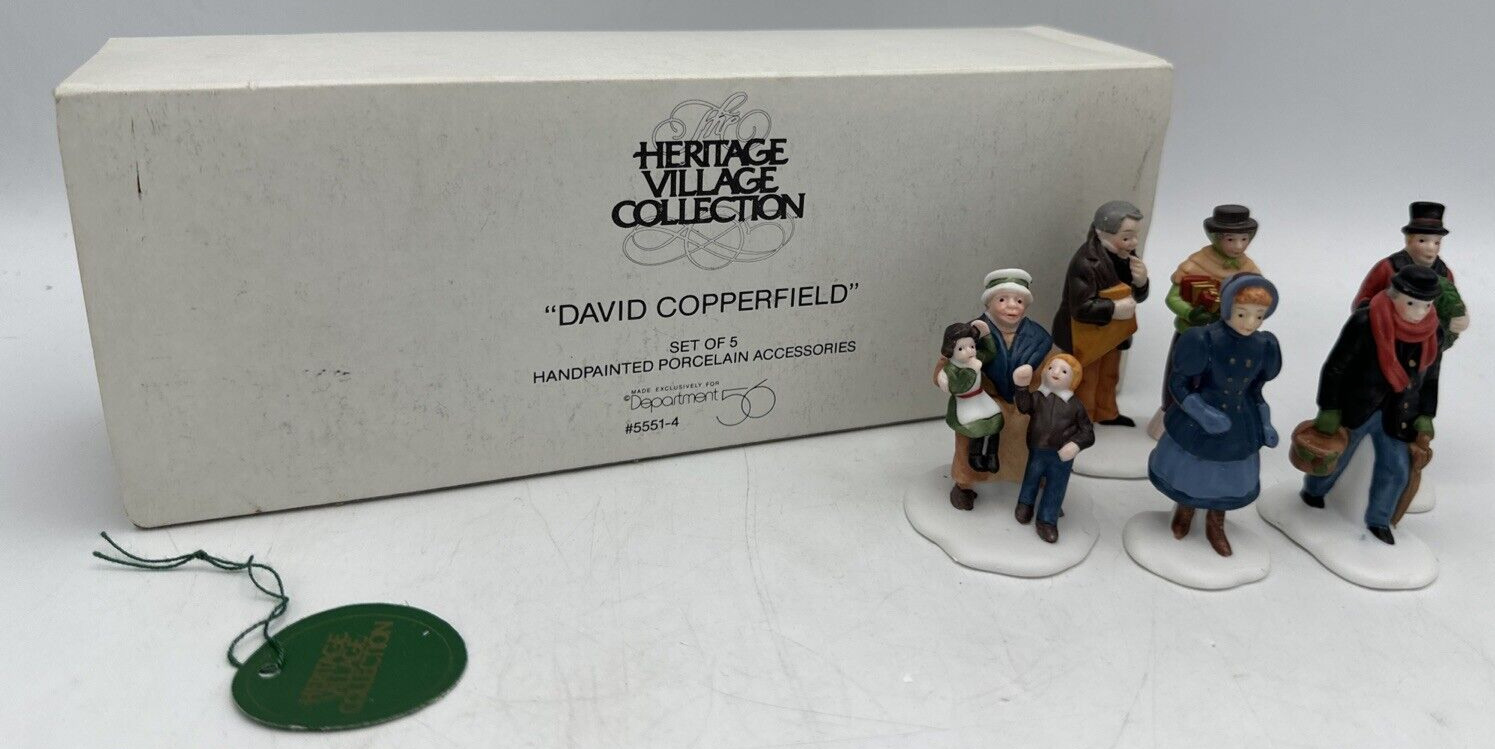 Department 56 David Copperfield Heritage Figurines #5551-4 Vintage Set of 5
