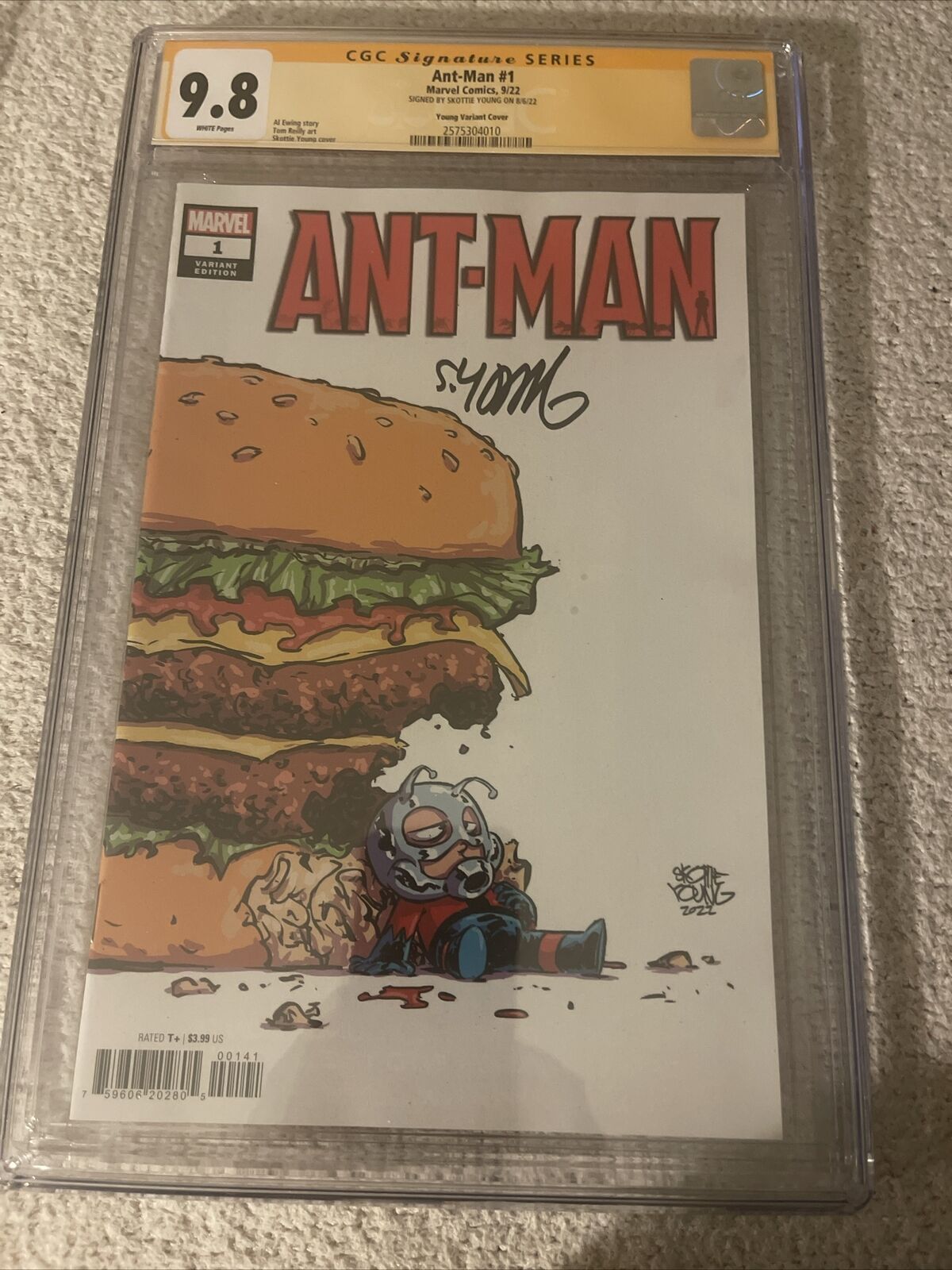Ant -man #1 cgc 9.8 signed skottie young