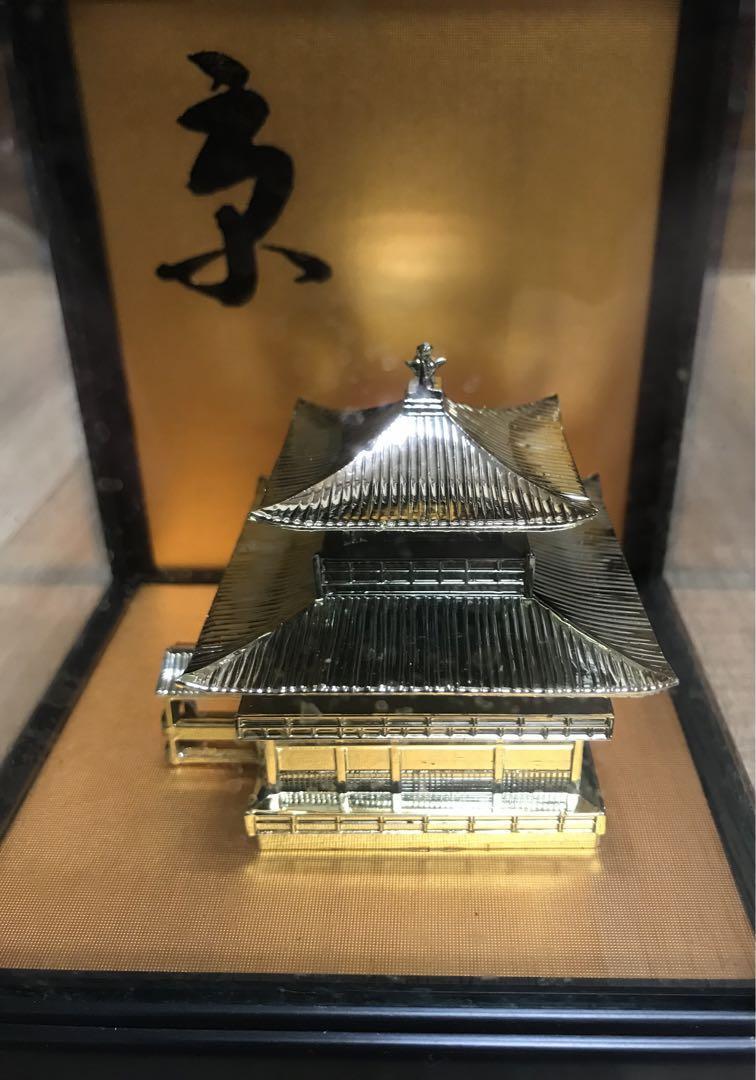 Kinkakuji Temple, Kyoto, items, case, model, miniature, Showa retro