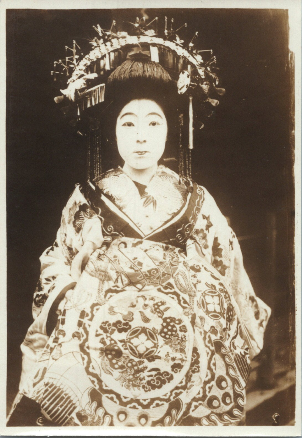 Japan, Geisha in Costume, Vintage Print, ca.1900 Vintage Print d'