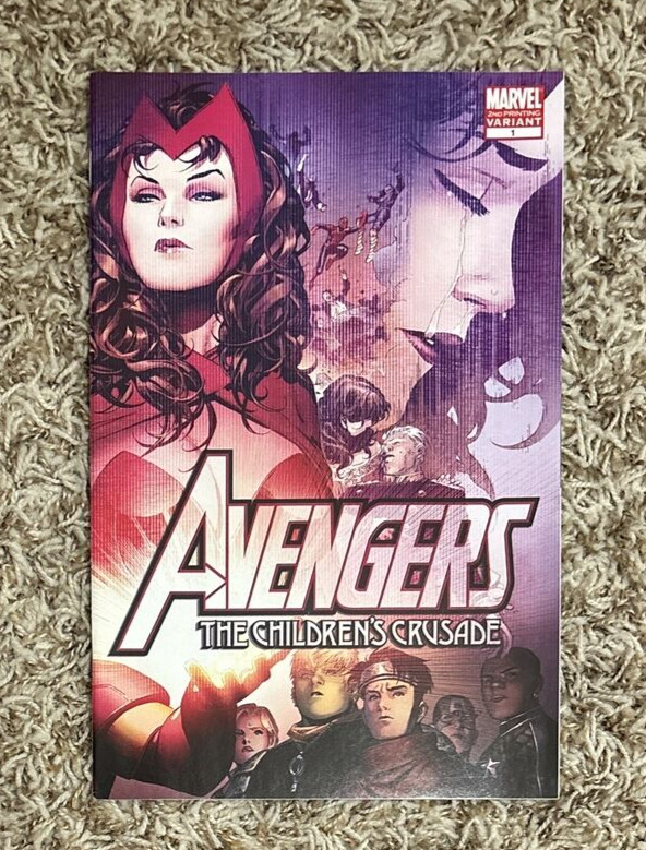 Avengers The Children\'s Crusade #1 * rare 2nd print variant * Scarlet Witch 2010
