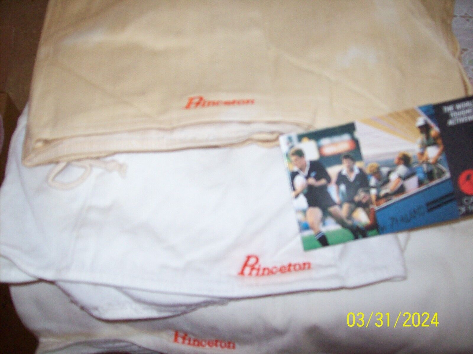 Vintage Princeton Shorts size 34 Canterbury of New Zealand    15 inches total