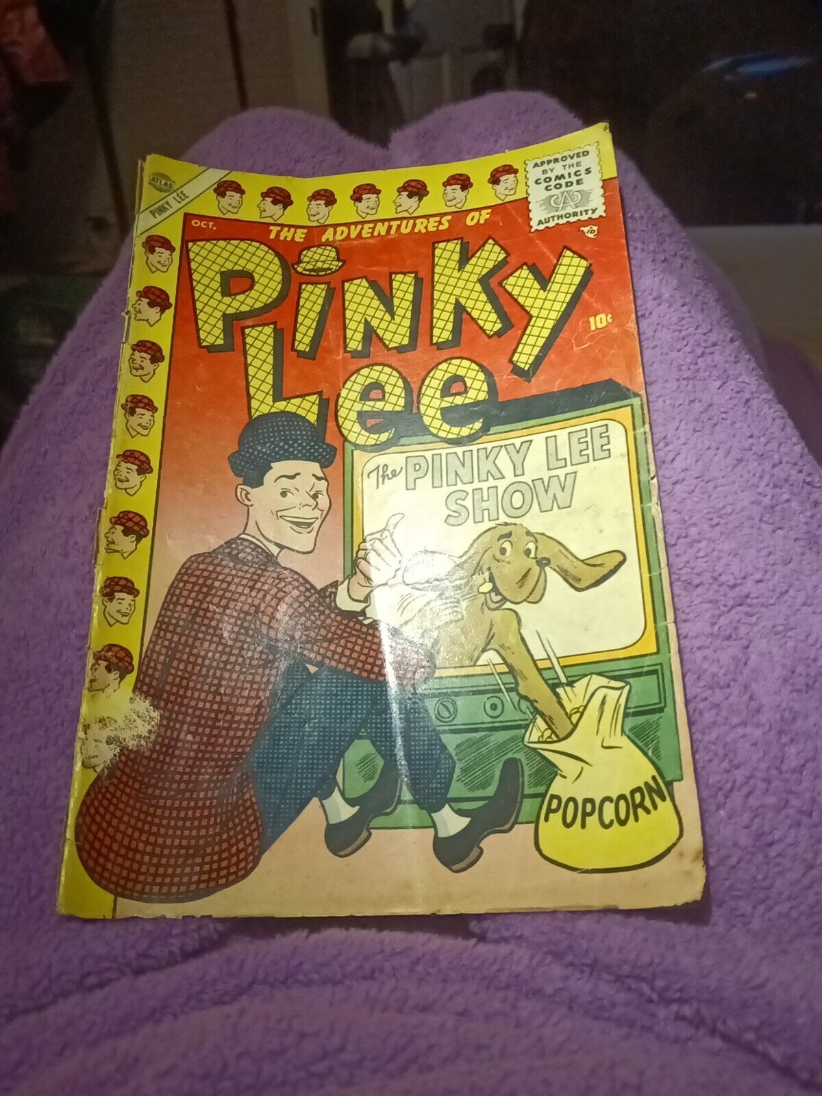 The Adventures of Pinky Lee #4 1955 Silver Age TV Set cover Atlas Comics Show 