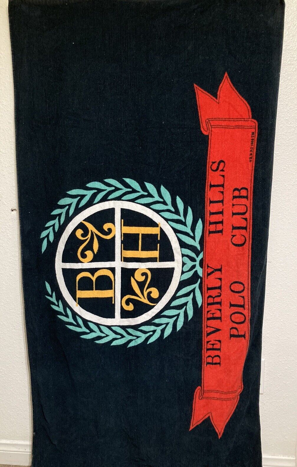 Vintage Beverly Hills Polo Club Beach Towel 1988 66\
