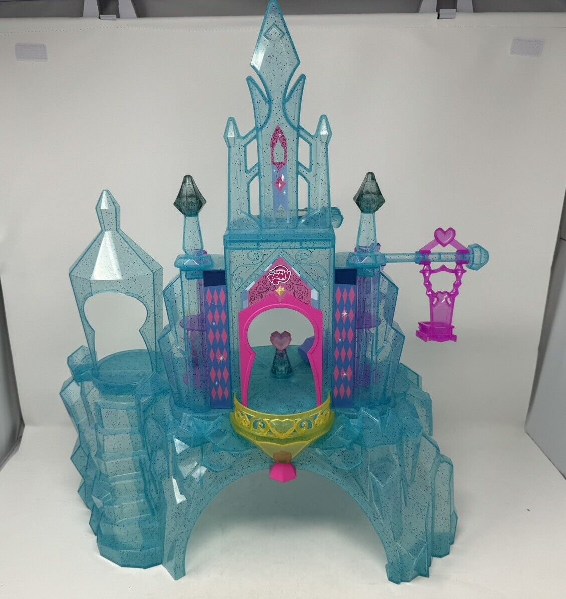 My Little Pony Crystal Empire Castle Playset Rare with Box Incomplete + Lights