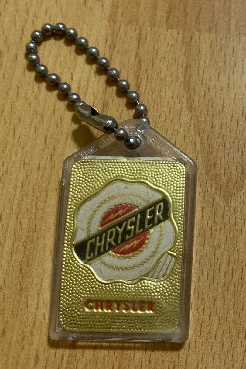 Vintage Chrysler Advertising Keychain Amsterdam Company Sample