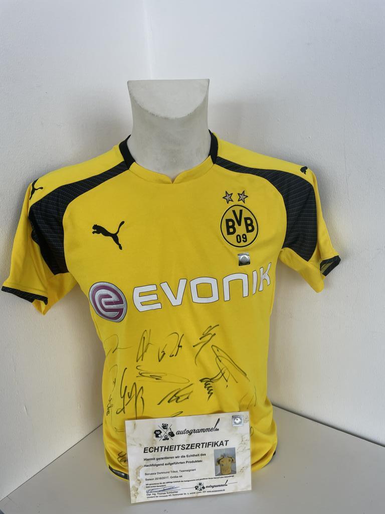 Bvb Jersey 2016/2017 Teamsigniert Borussia Dortmund Autograph COA Puma 44