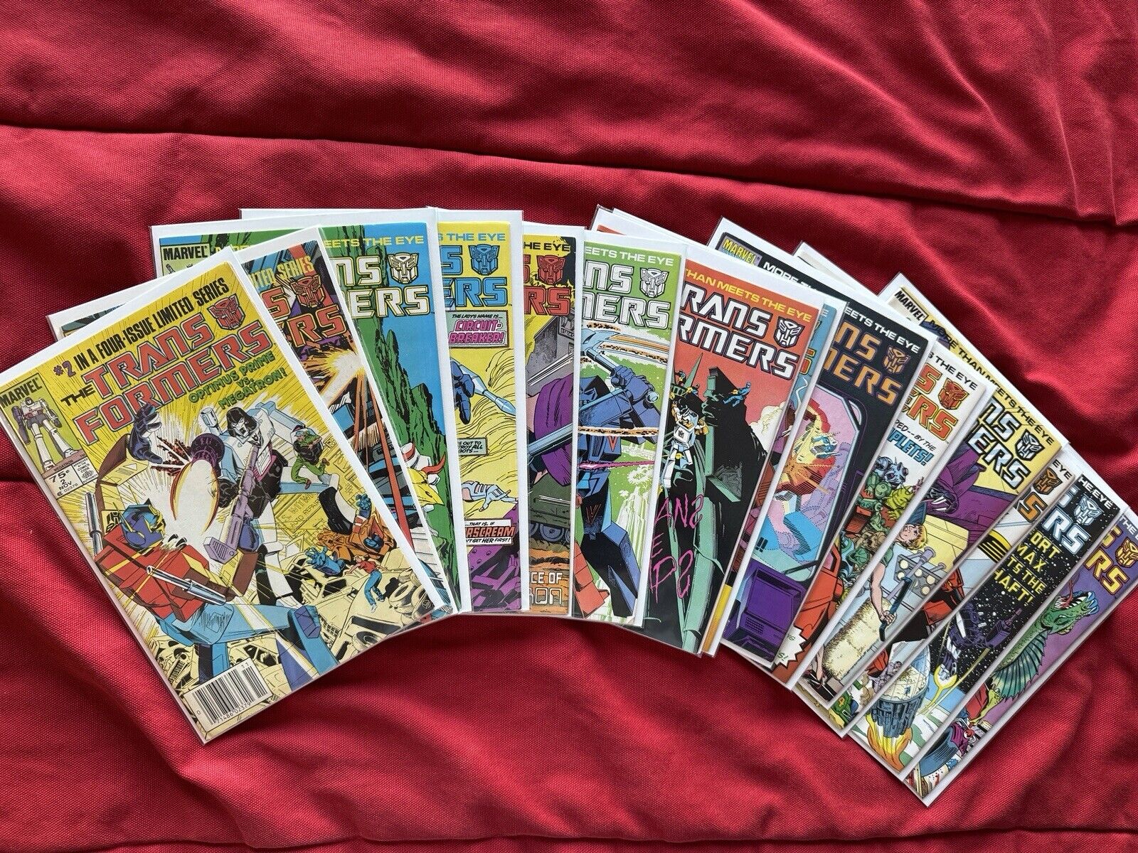 The Transformers Marvel Comics Lot Of 16 - Mixed Grades (READ DESCRIPTION) 1984