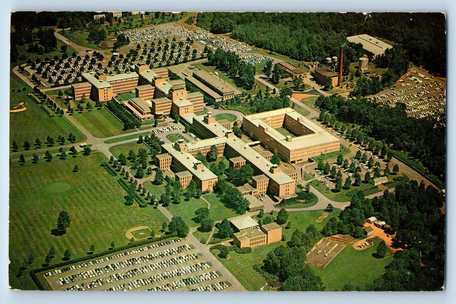 c1950's Aerial View Bell Telephone Laboratories Murray Hill New Jersey Postcard