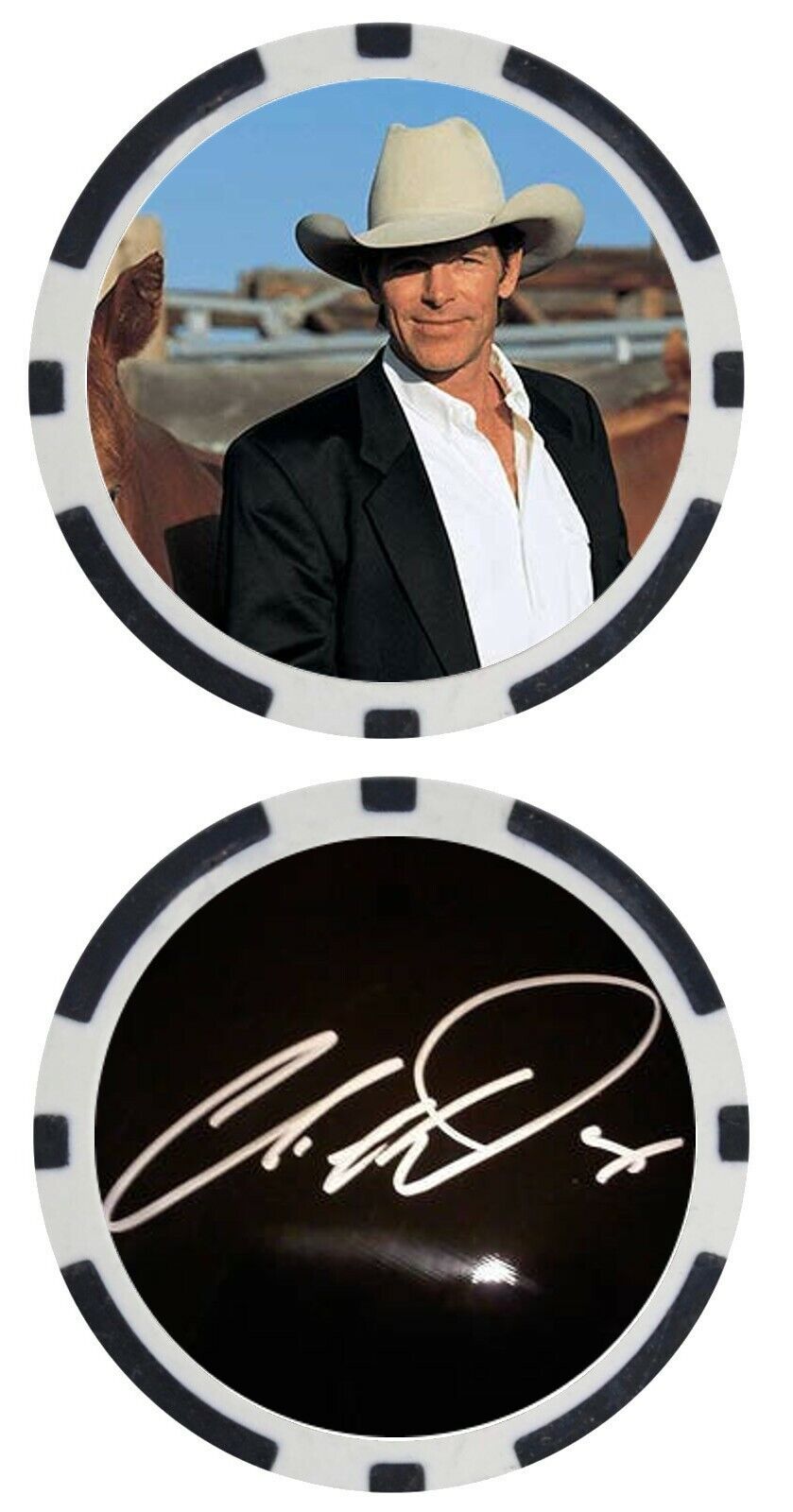 CHRIS LEDOUX - COUNTRY STAR - POKER CHIP - ***SIGNED/AUTO***