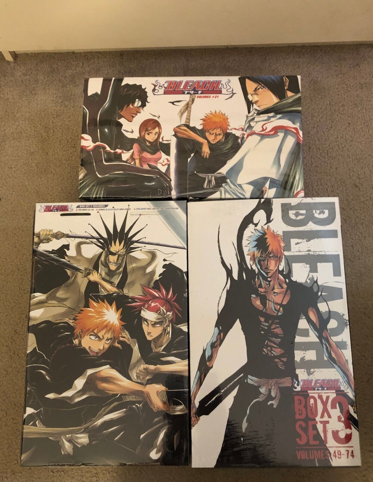 Bleach Manga Box Sets Complete 1, 2, &3. NEW SEALED