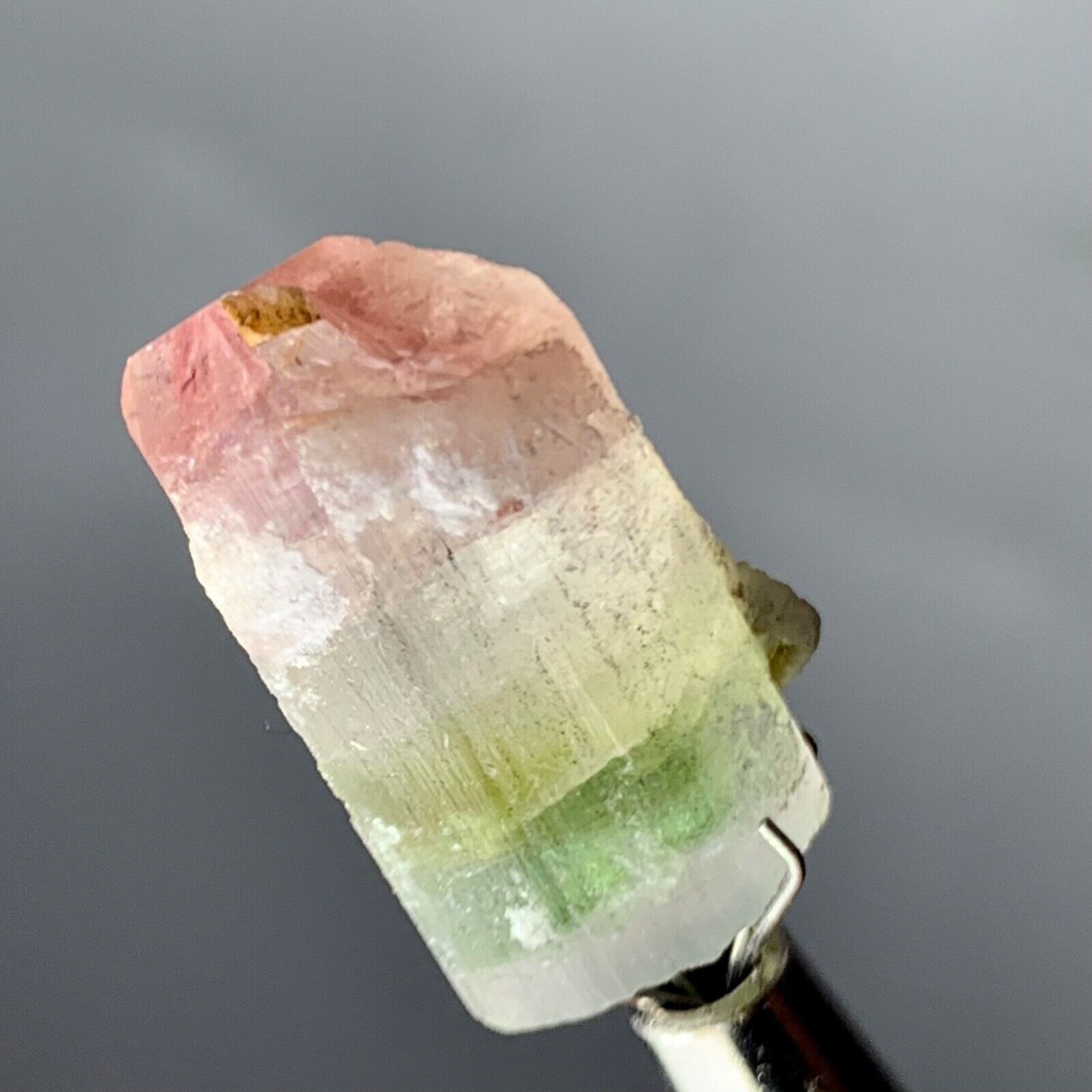 18 Cts Beautiful Termineted tri colour Tourmaline Crystal from Afghanistan