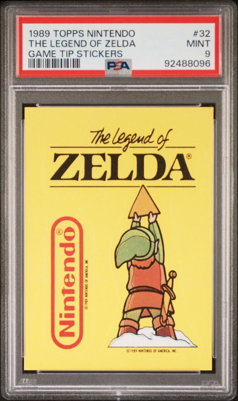 1989 Topps Nintendo Legend of Zelda Game Sticker #32 PSA 9 NES VGA WATA CGC SNES