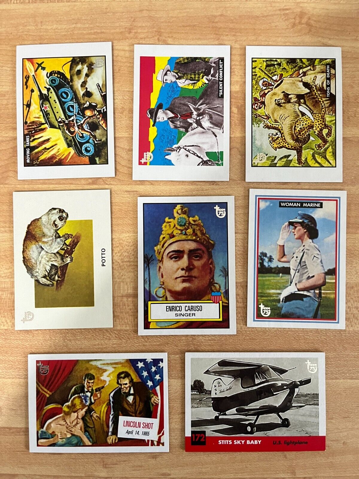 2013 Topps 75th Anniversary Complete Mini Card Inset Set 8 cards NrMt