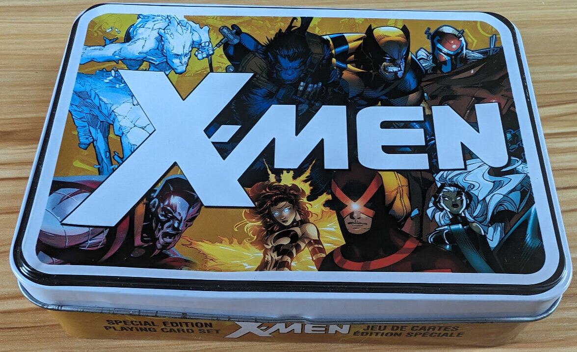Marvel X-Men Playing Cards 2 Decks Special Edition Collector\'s Tin Aquarius