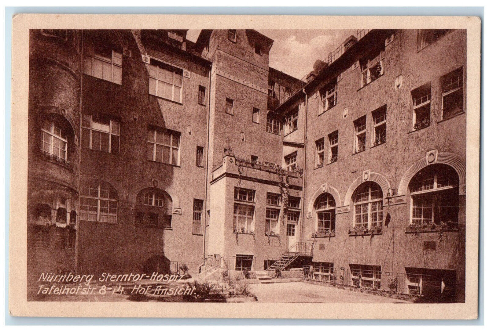 c1940\'s Hotel Am Sterntor Christliches Hospiz Nurnberg (Nuremberg) Postcard