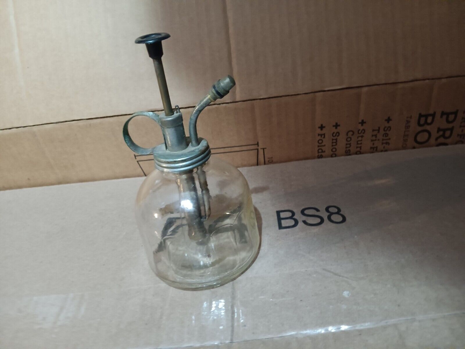 Vintage Clear Glass Plant Mister Bottle