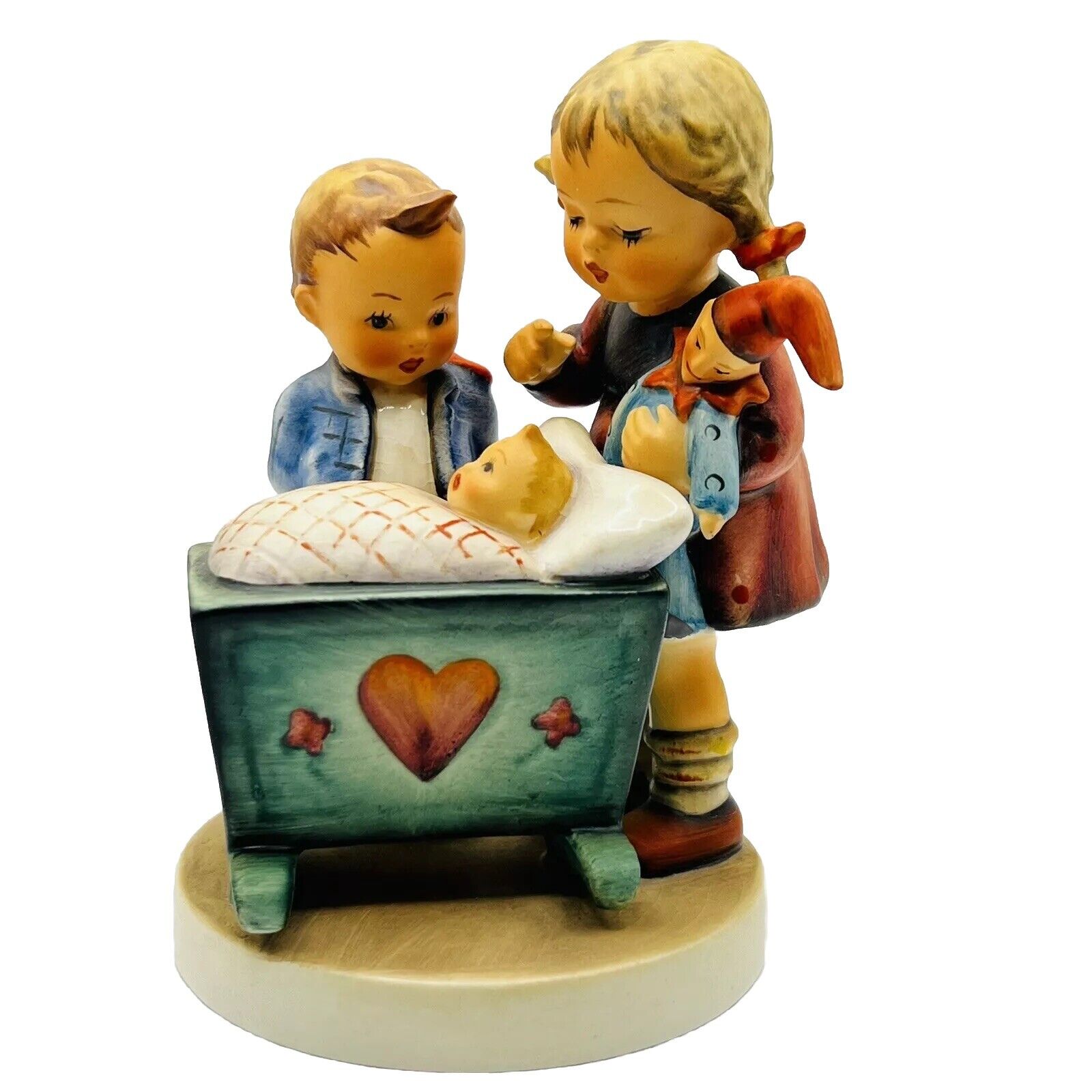 Vintage Goebel Hummel Porcelain Figurine Blessed Event 333 New Baby W Germany 5”
