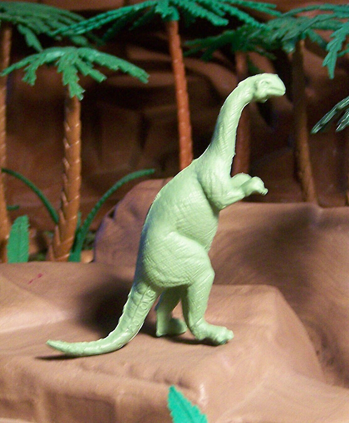 Marx 1955-1960s Type II Plateosaurus Dinosaur Light Green