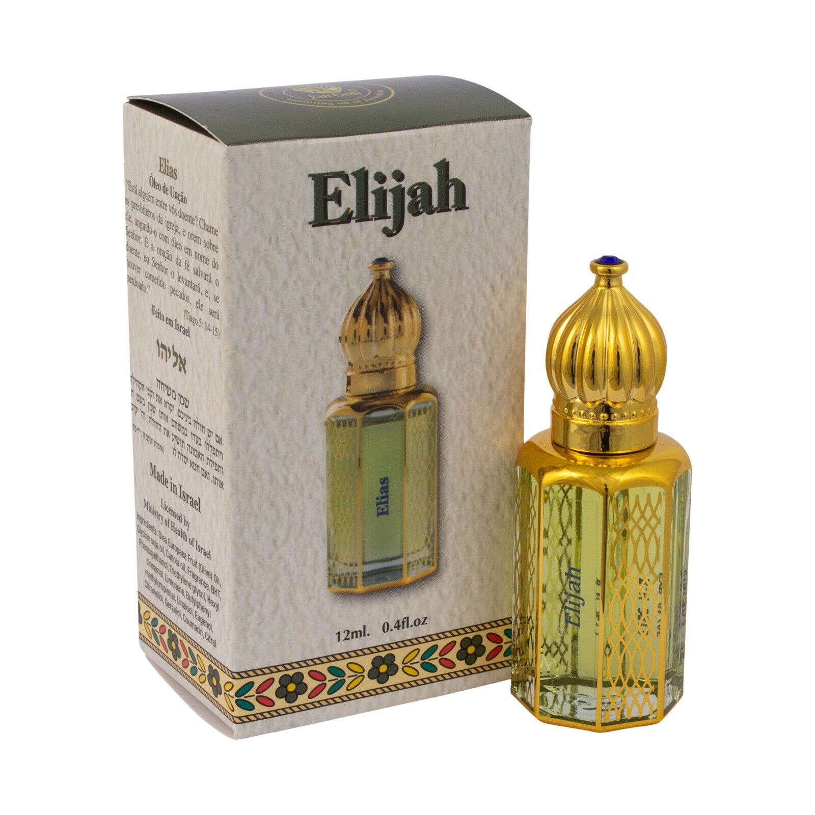 Consecrated Aromatic Anointing Oil Elijah Glass Bottle Roll-on 12ml/0.4fl.oz