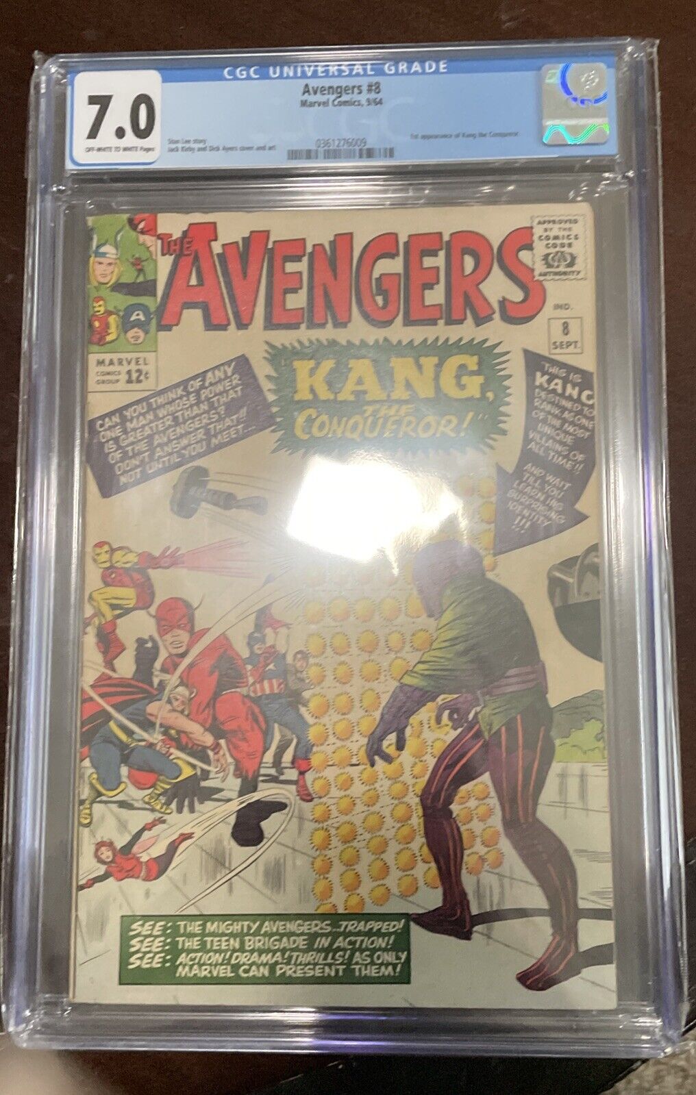 Avengers #8 1964 CGC 7.0 (1st app of Kang the Conqueror) 🔥🔥🔥
