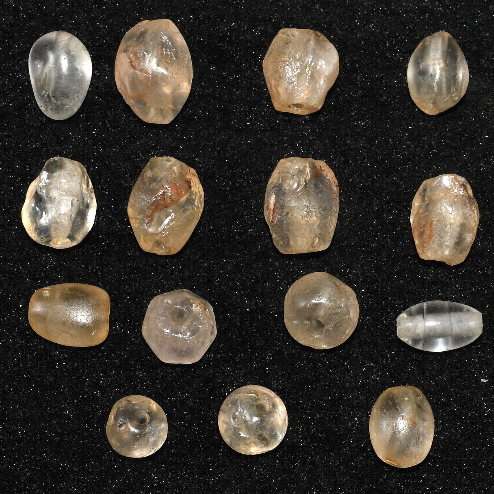 15 Ancient Roman Greek Crystal Bead Circa 1st millennium BCE - 1st Century AD