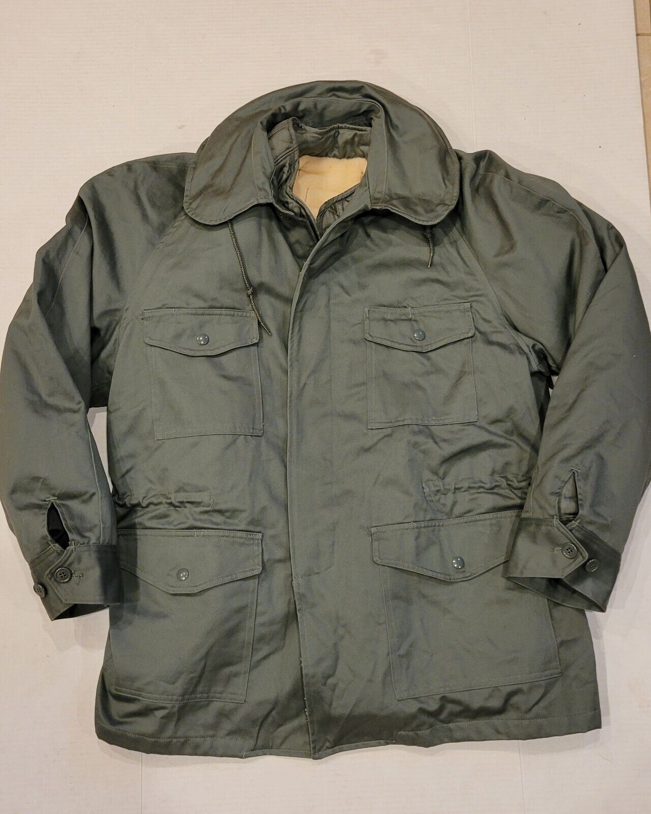 Vintage 1958 US Air Force Jacket With Wool Liner Men’s Large Green