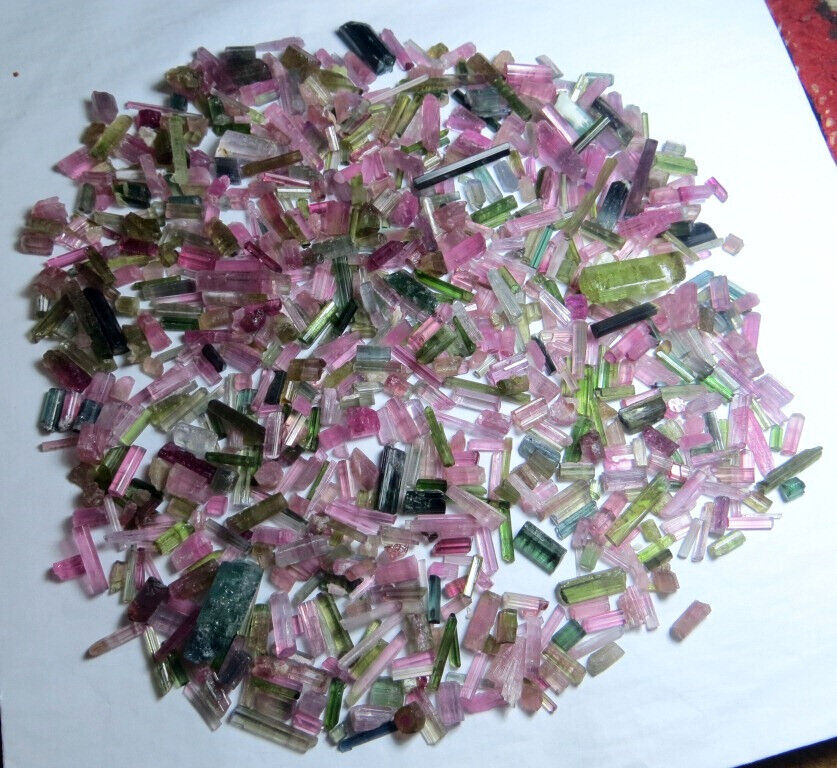 500 cts Tourmaline Crystals Lot - Multicolor - 