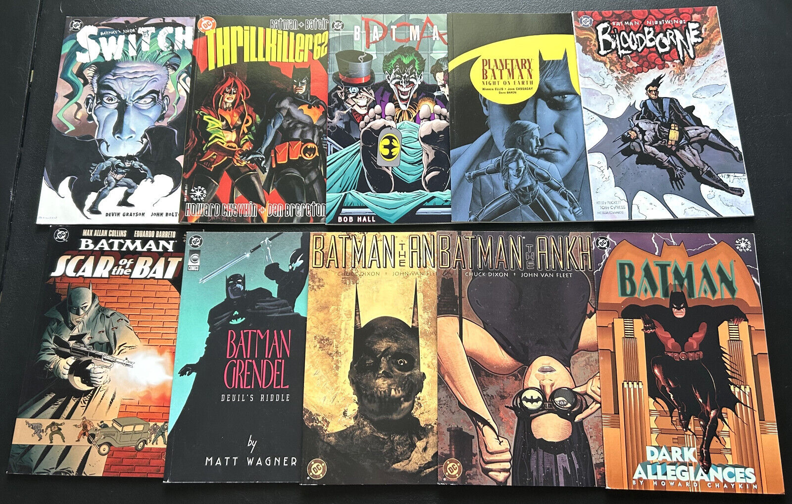 Batman TPB Lot Of 10 Books DC Comics Graphic Novels